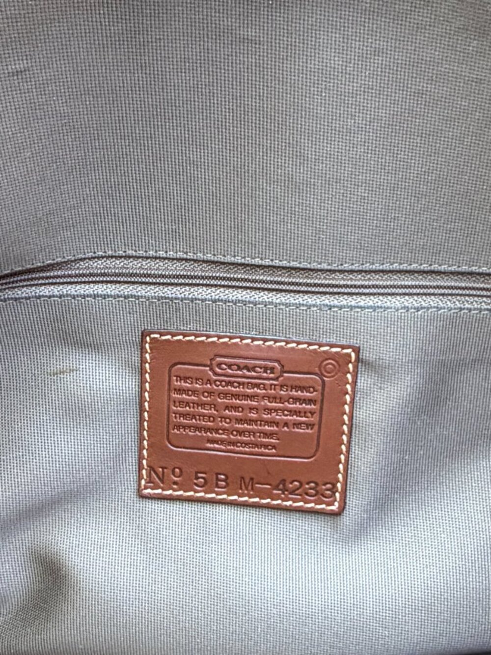 COACH Vintage Sheridan Wendell Large Domed British Tan Brief Shoulder Bag Rare - Picture 10 of 14